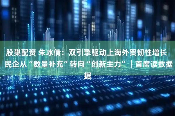 股巢配资 朱冰倩：双引擎驱动上海外贸韧性增长  民企从“数量补充”转向“创新主力”︱首席读数据