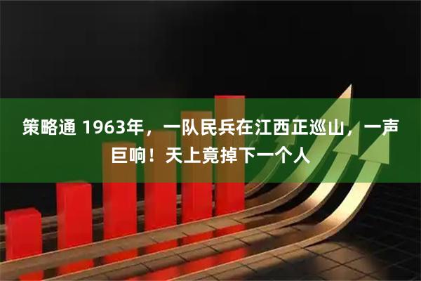 策略通 1963年，一队民兵在江西正巡山，一声巨响！天上竟掉下一个人